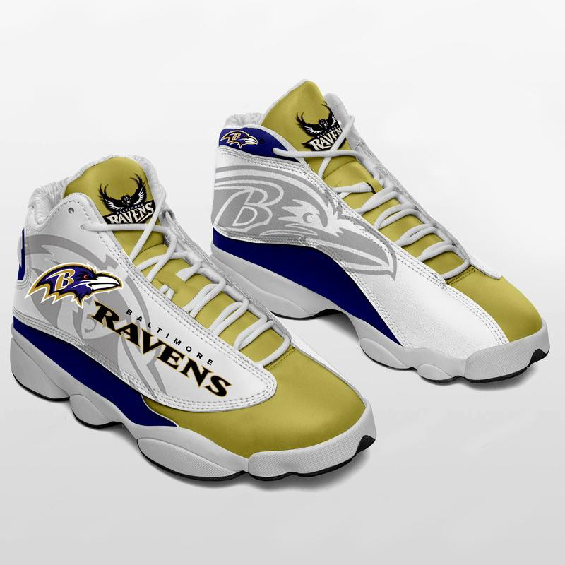 Men's Baltimore Ravens Limited Edition JD13 Sneakers 003 Men's Baltimore Ravens Limited Edition JD13 Sneakers 003